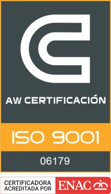 AW Certificación norma UNE-EN ISO 9001:2015 - Redes de seguridad y redes de protección VISORNETS