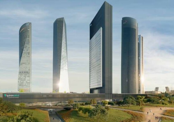 Los sistemas de protección colectiva Visornets, en la quinta torre de Madrid