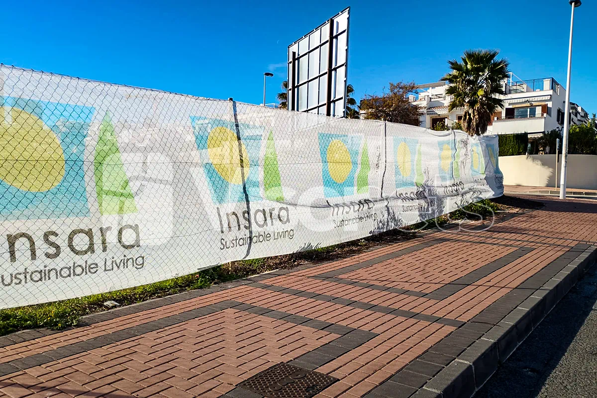 Mallas corporativas personalizadas para Torrevieja y Murcia - VISORNETS - Visor Fall Arrest Nets