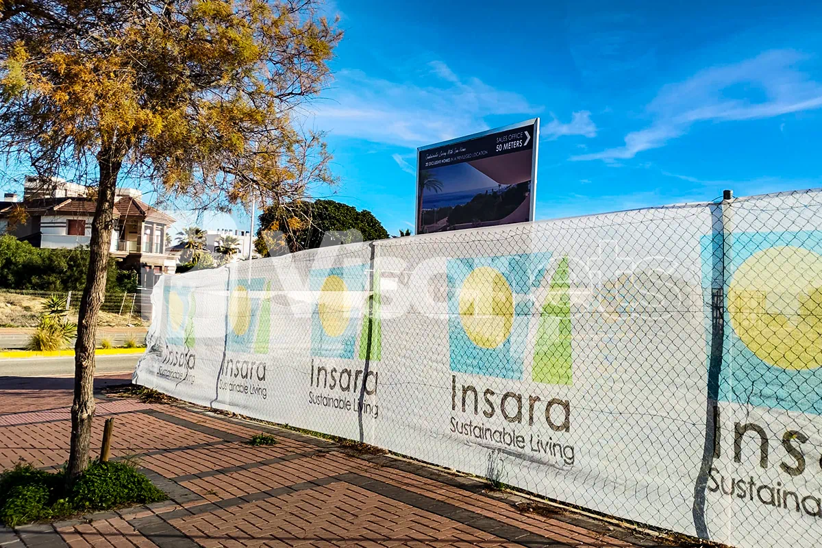 Mallas corporativas personalizadas para Torrevieja y Murcia - VISORNETS - Visor Fall Arrest Nets