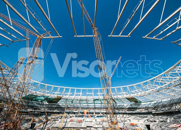 Redes de seguridad tipo «S» en estadio Al-Rayyan de QATAR