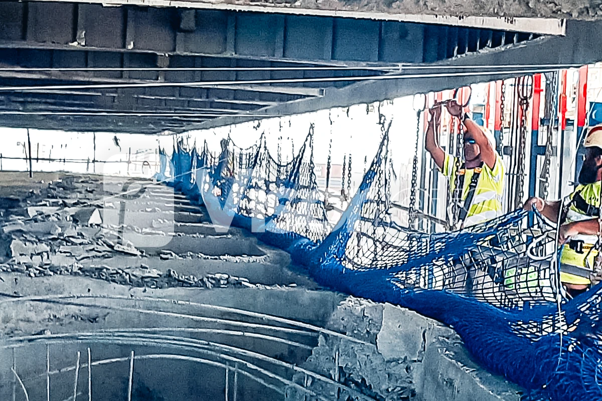 Redes de seguridad tipo "S" VISORNETS para el proyecto de ampliación del Puerto de Valencia