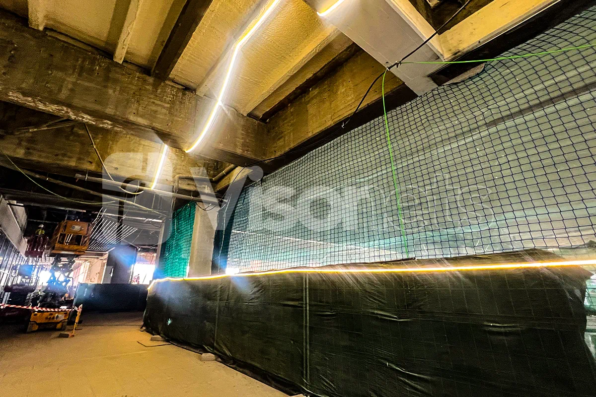 Redes de seguridad Visornets en la Estación Chamartín-Clara Campoamor: protección en obras ferroviarias de gran envergadura - VISORNETS - Visor Fall Arrest Nets