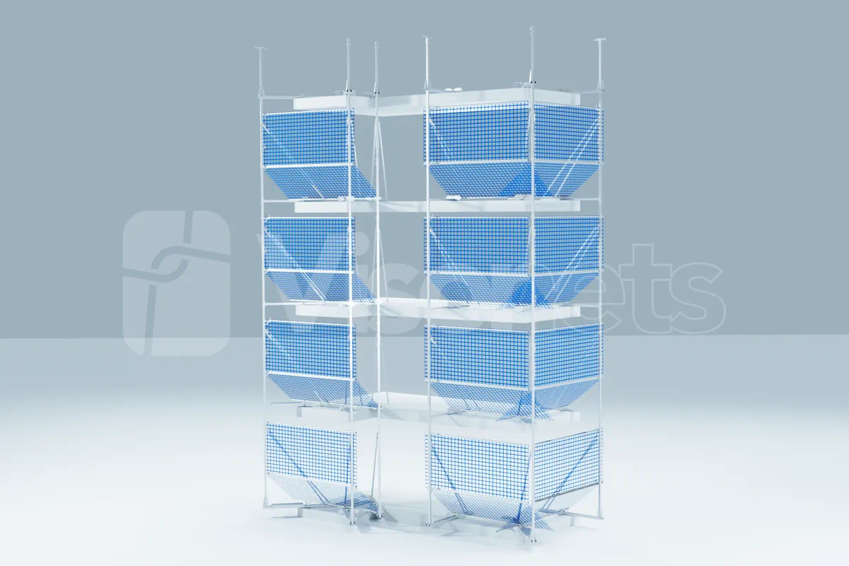 Sistema de Retención Provisional de Bordes (SRP) para edificación VISORNETS (Redes de seguridad Visor Fall Arrest Nets)