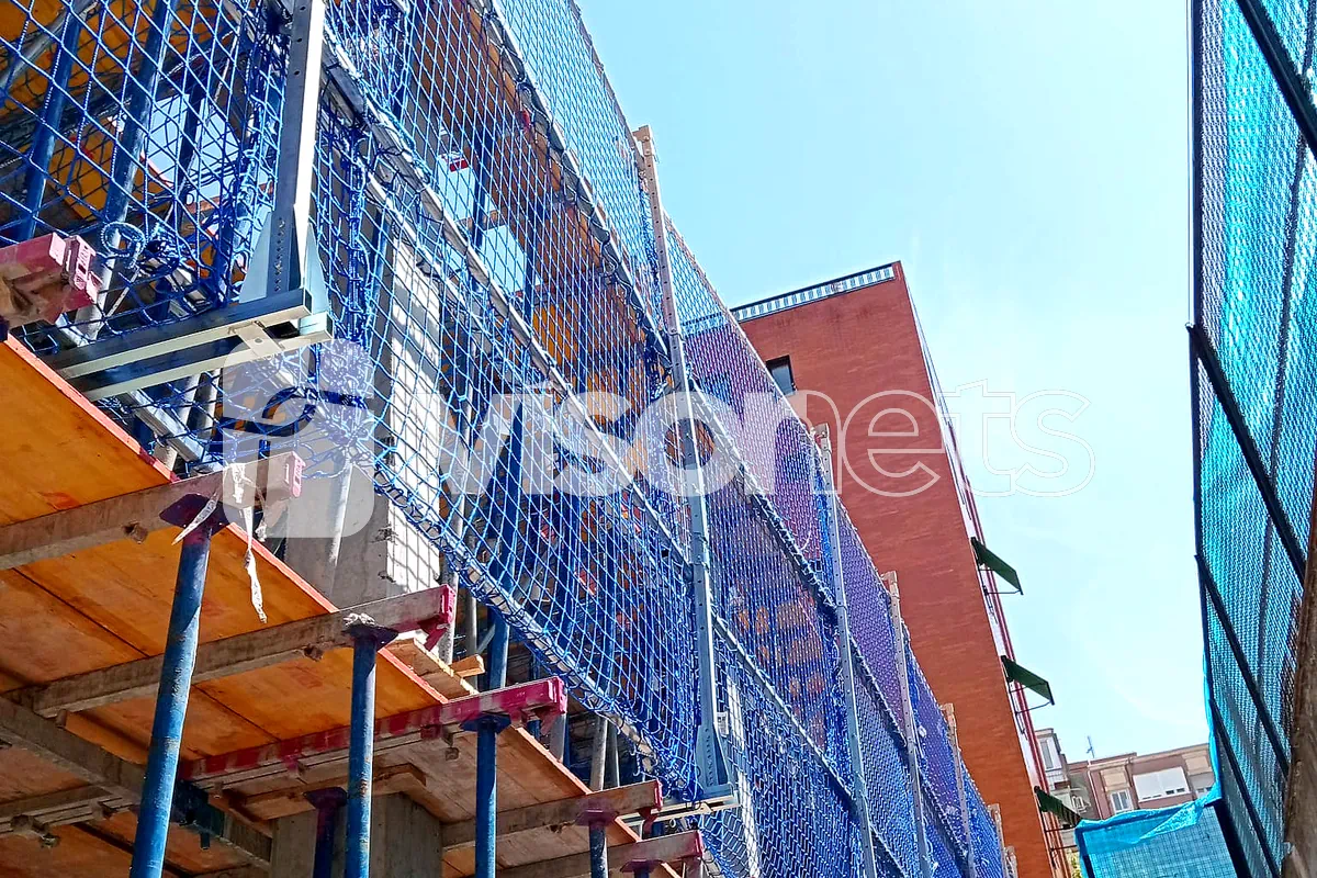 SRP Sistema de Retención Provisional - Equipo de protección colectiva - Seguridad en obra - Proyecto en Madrid (España)