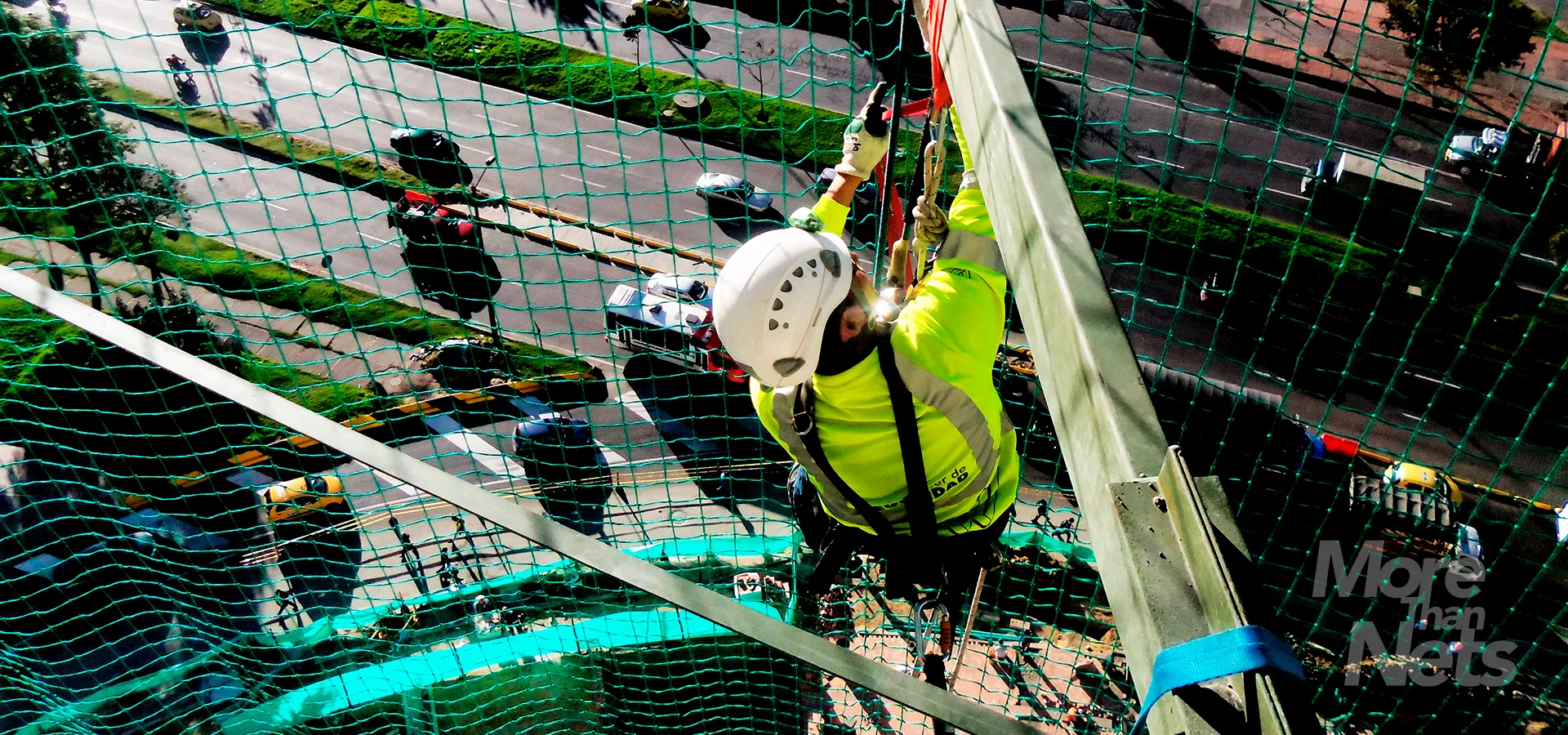 Redes de seguridad para obras soluciones a medida - VISORNETS - Visor Fall Arrest Nets