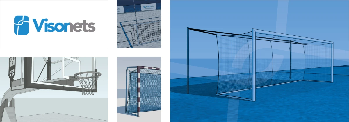 Visornets - Fabricación y venta de redes deportivas, instalación, mantenimiento, asesoramiento - Sports Netting - Visor Fall Arrest Nets