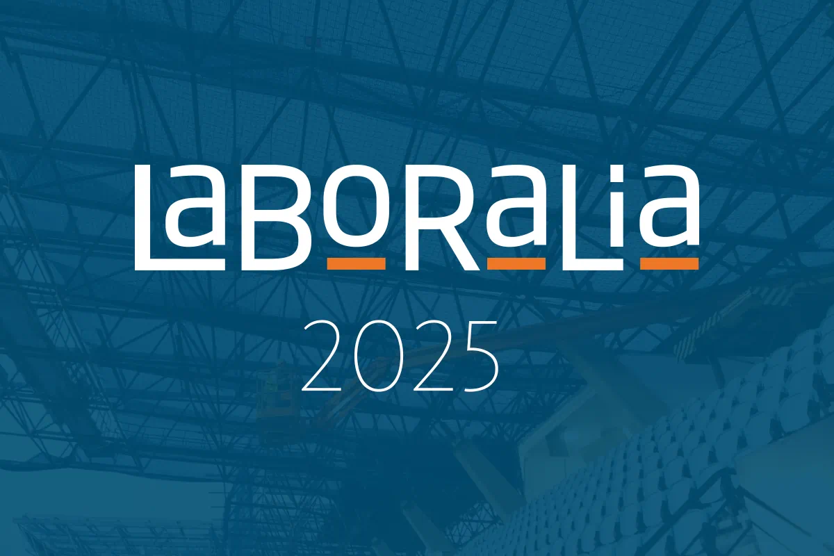 Feria Laboralia 2025 - Visornets redes de seguridad, sistema tipo U de brazo regulable, redes transitables Walk-on nets, Mallas corporativas con logo personalizado