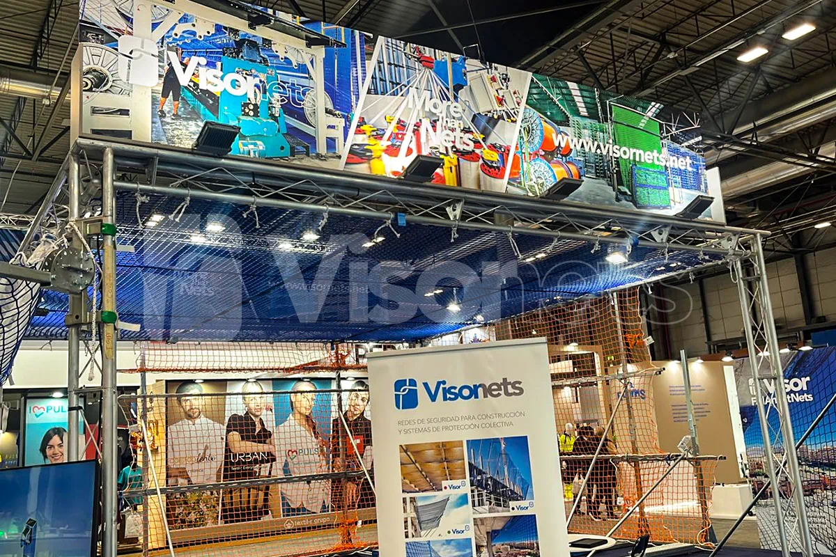 Nuestra experiencia en SICUR 2026: presentación del nuevo Sistema de Retención Provisional (SRP) - VISORNETS - Visor Fall Arrest Nets