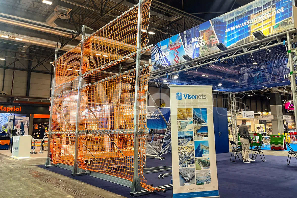 Nuestra experiencia en SICUR 2026: presentación del nuevo Sistema de Retención Provisional (SRP) - VISORNETS - Visor Fall Arrest Nets