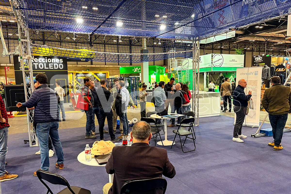 Nuestra experiencia en SICUR 2026: presentación del nuevo Sistema de Retención Provisional (SRP) - VISORNETS - Visor Fall Arrest Nets