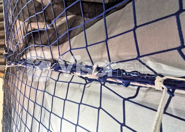 Red de seguridad tipo S de triple capa con membrana plástica y mosquitera debris - Visor Fall Arrest Nets