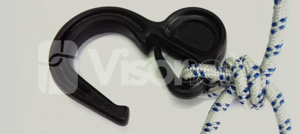 Visornets Sports Netting - Accesorios para redes deportivas (cuerdas + ganchos plásticos)